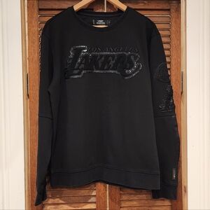 Los Angeles Lakers Black Crewneck Sweater Size L